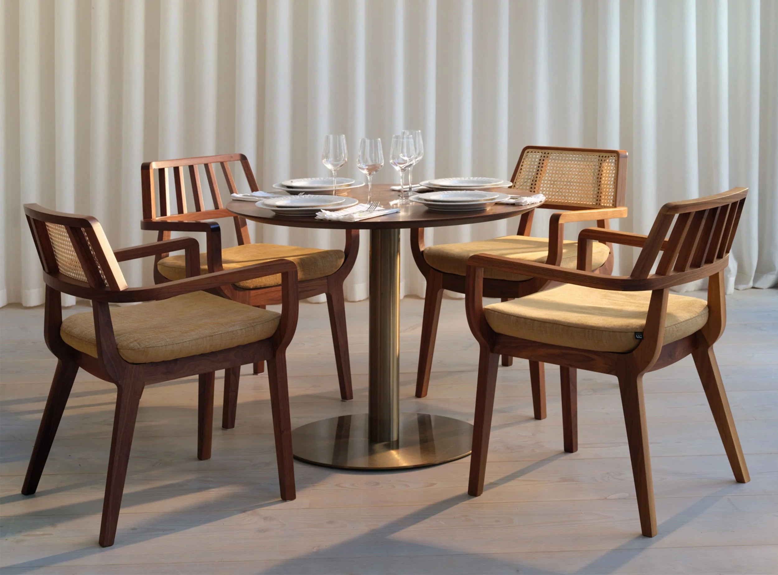 Nayla Cane-Back Accent Chair