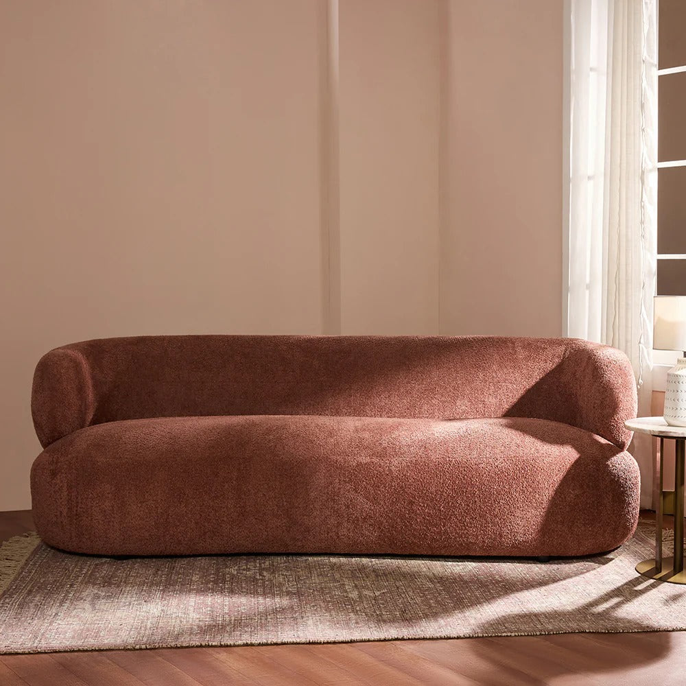 Velvet Moss Interiors curve sofa