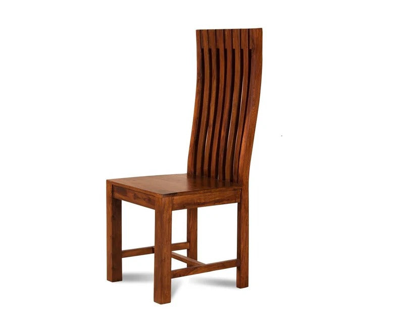 Solid Sheesham Wood High Back Restaurant Chair