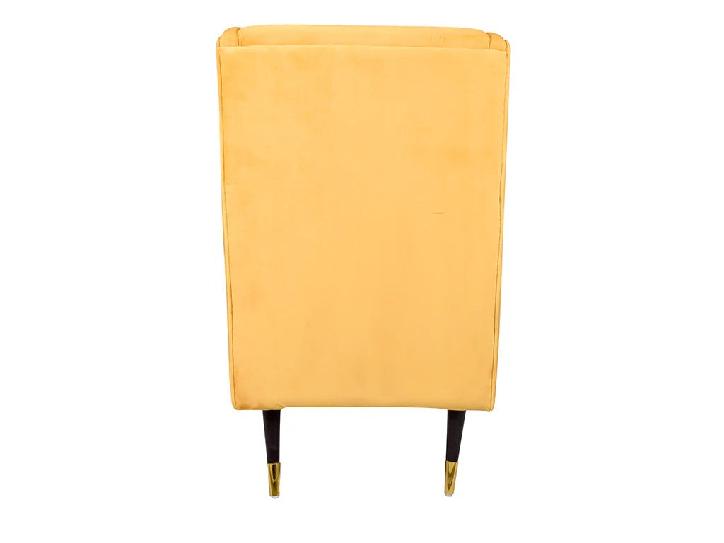 Sun Aura Velvet Wing Chair