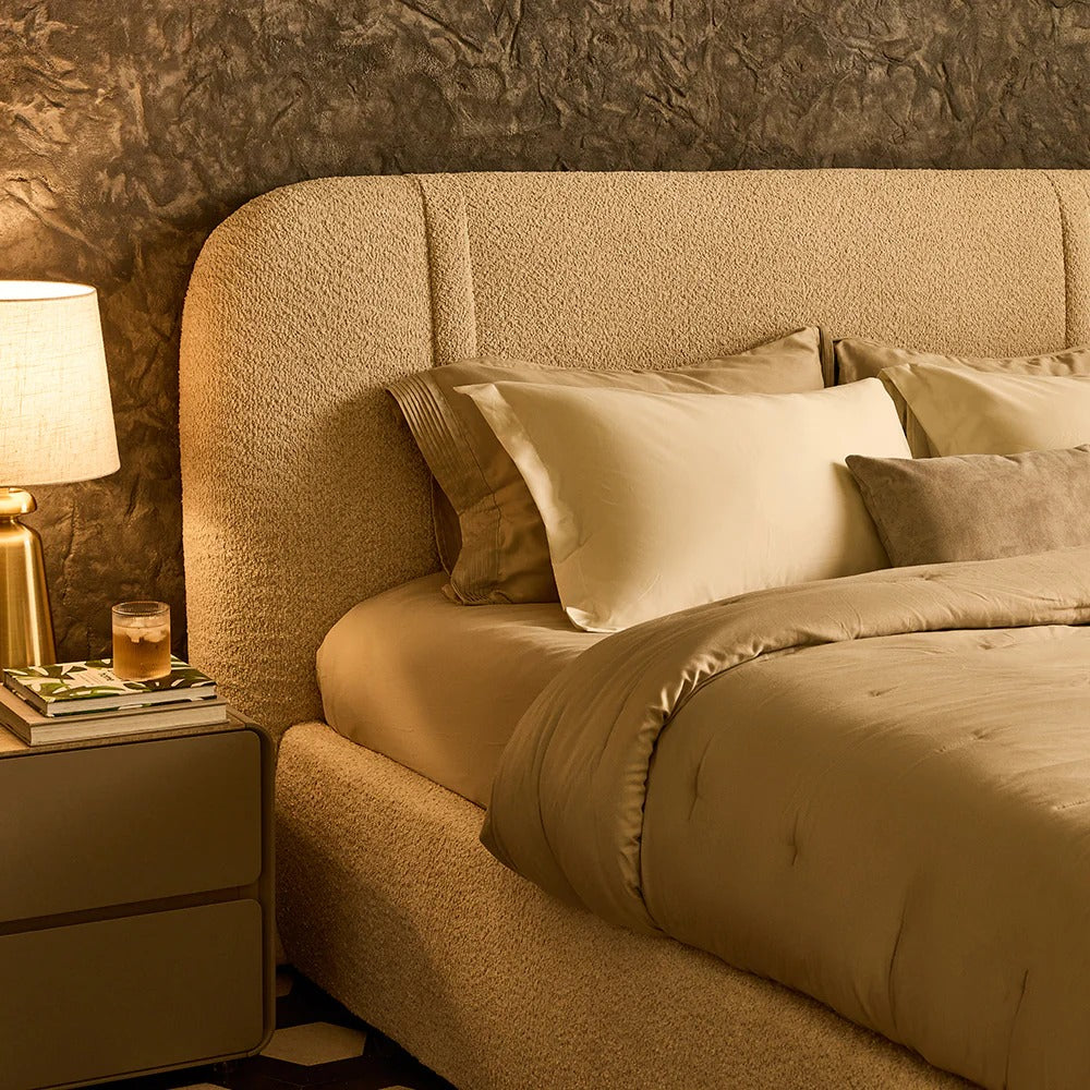 Serenity Curve Upholstered Bed