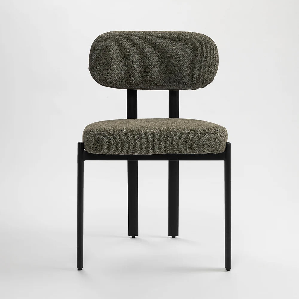 Modern Olive Upholstered Side Chair