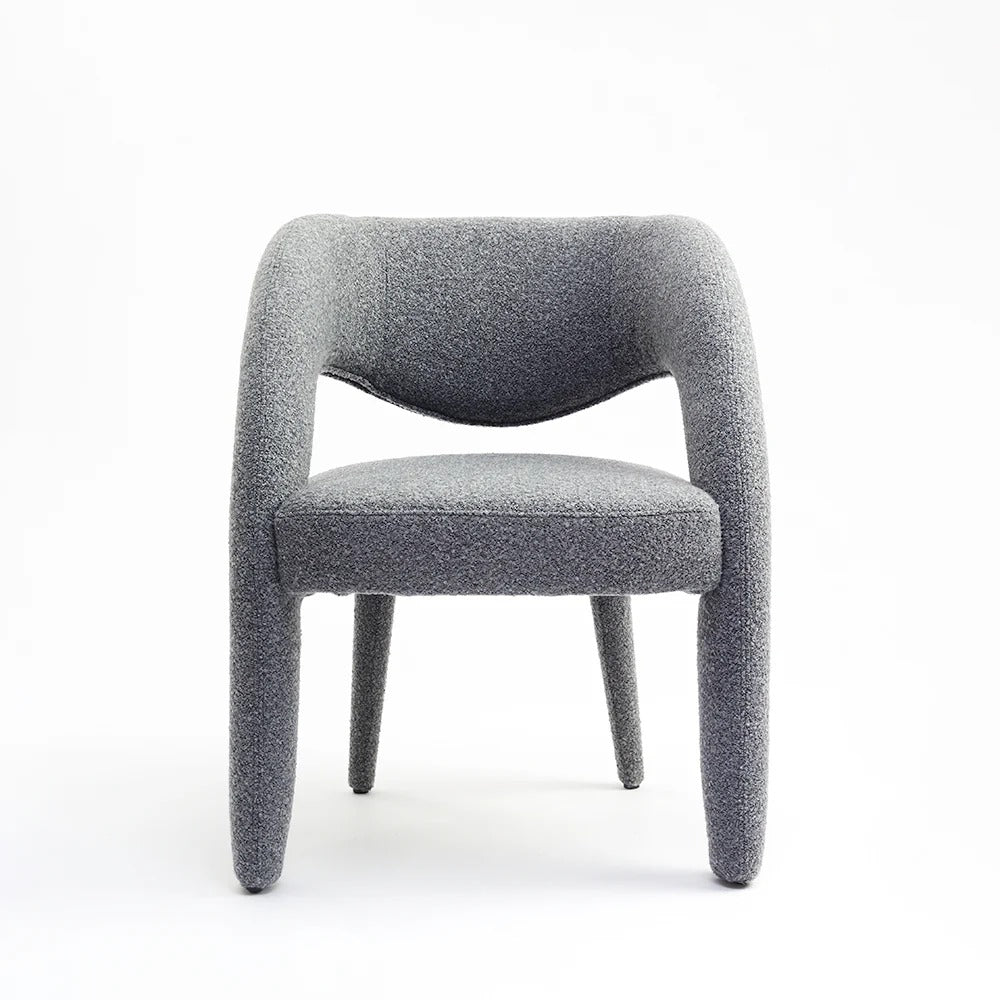Modern Barrel-Back Upholstered Chair