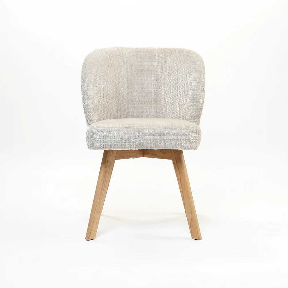 Modern Cream Upholstered Dining Chair
