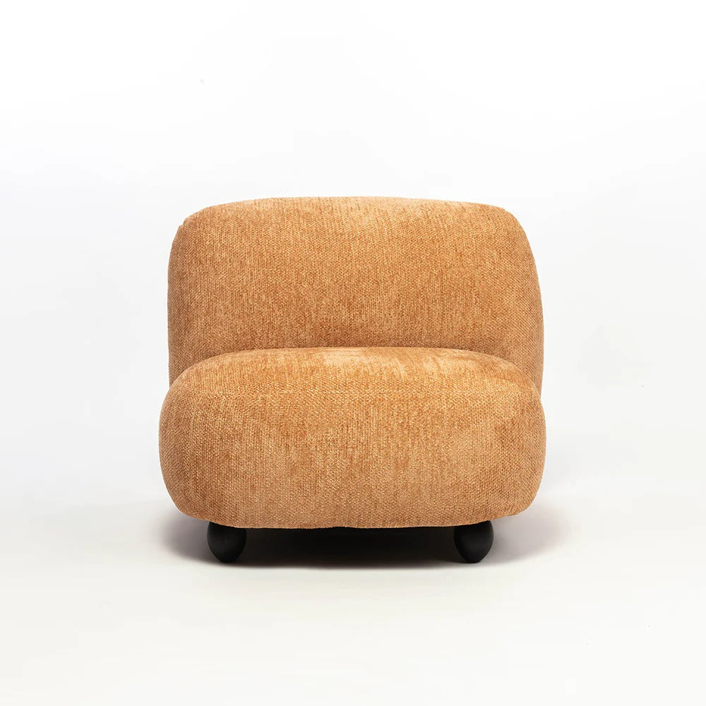 Toffee Pebble Accent Chair
