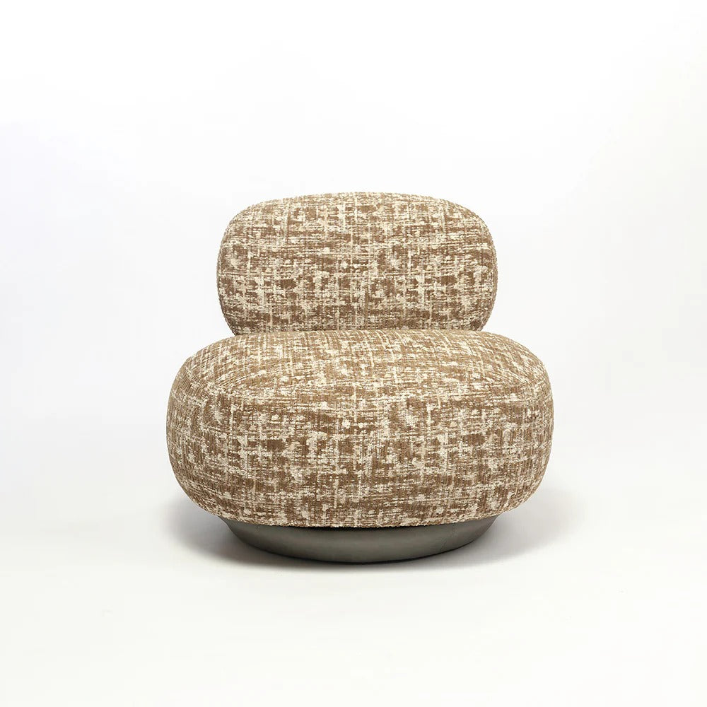 Cocoa Pebble Swivel Chair