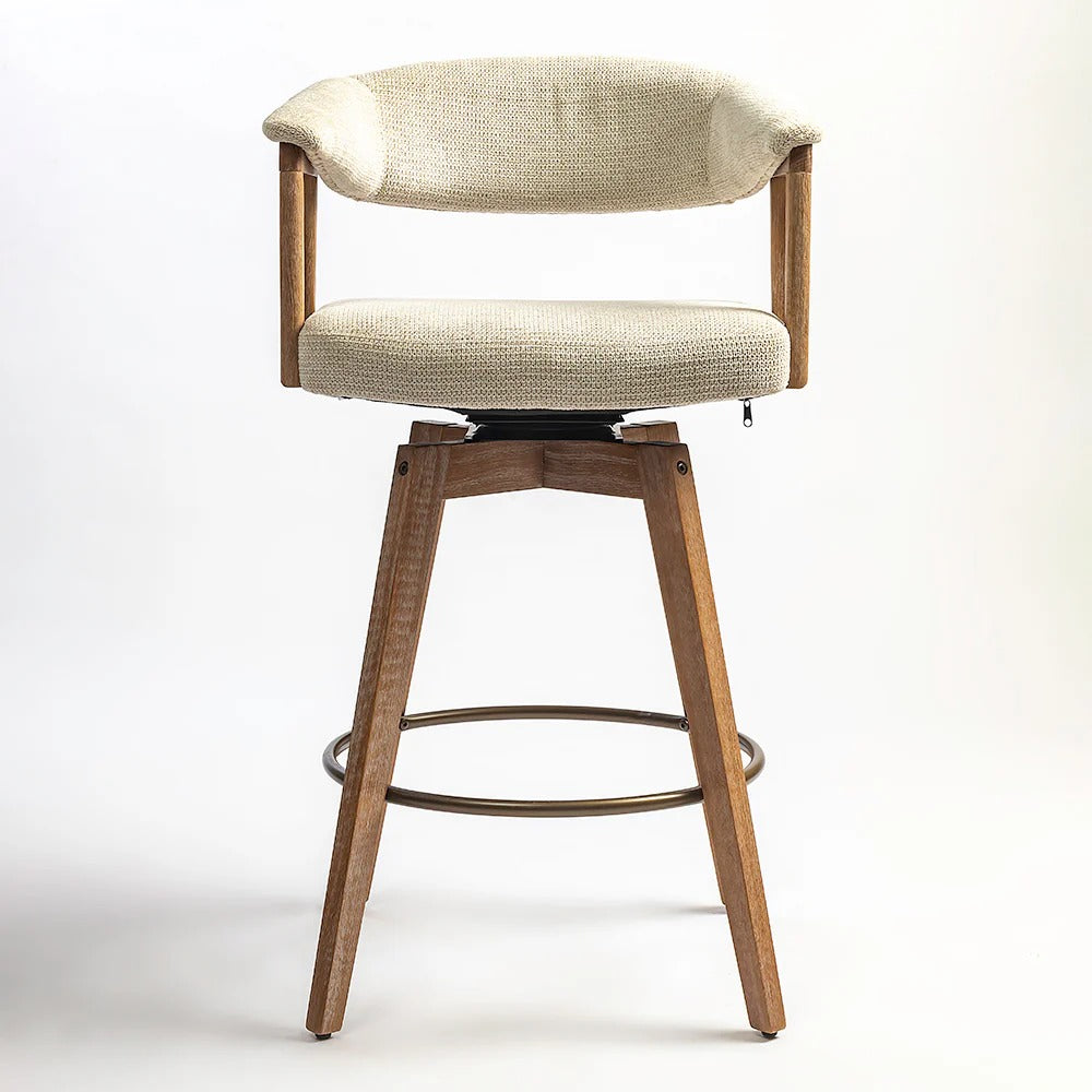 Mid-Century Fabric Bar Chair