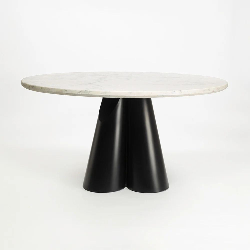 Noir Bloom Round Dining Set