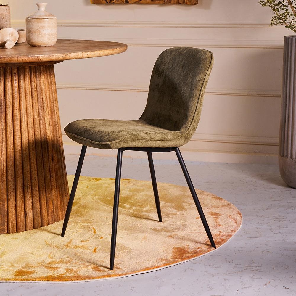 Slate Velvet Dining Chair