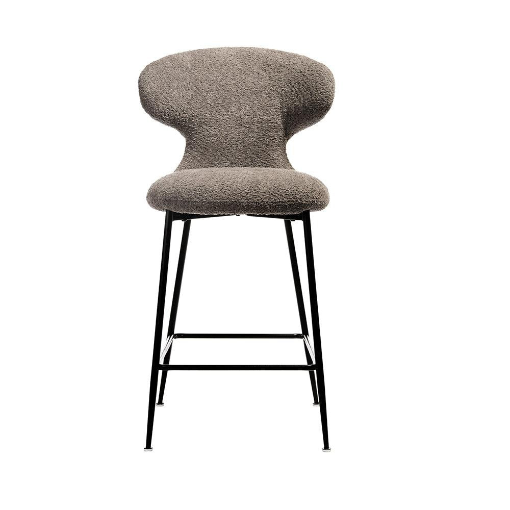 Modern Sculpted-Back Counter Stool