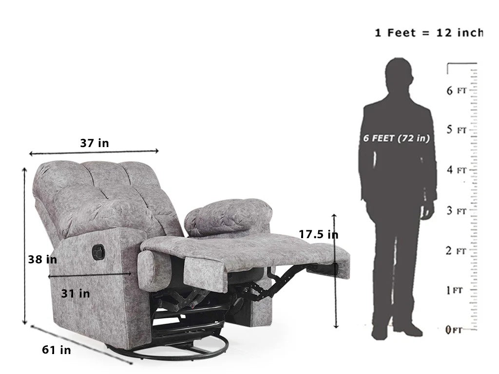 Plush Aura 1 seater Recliner