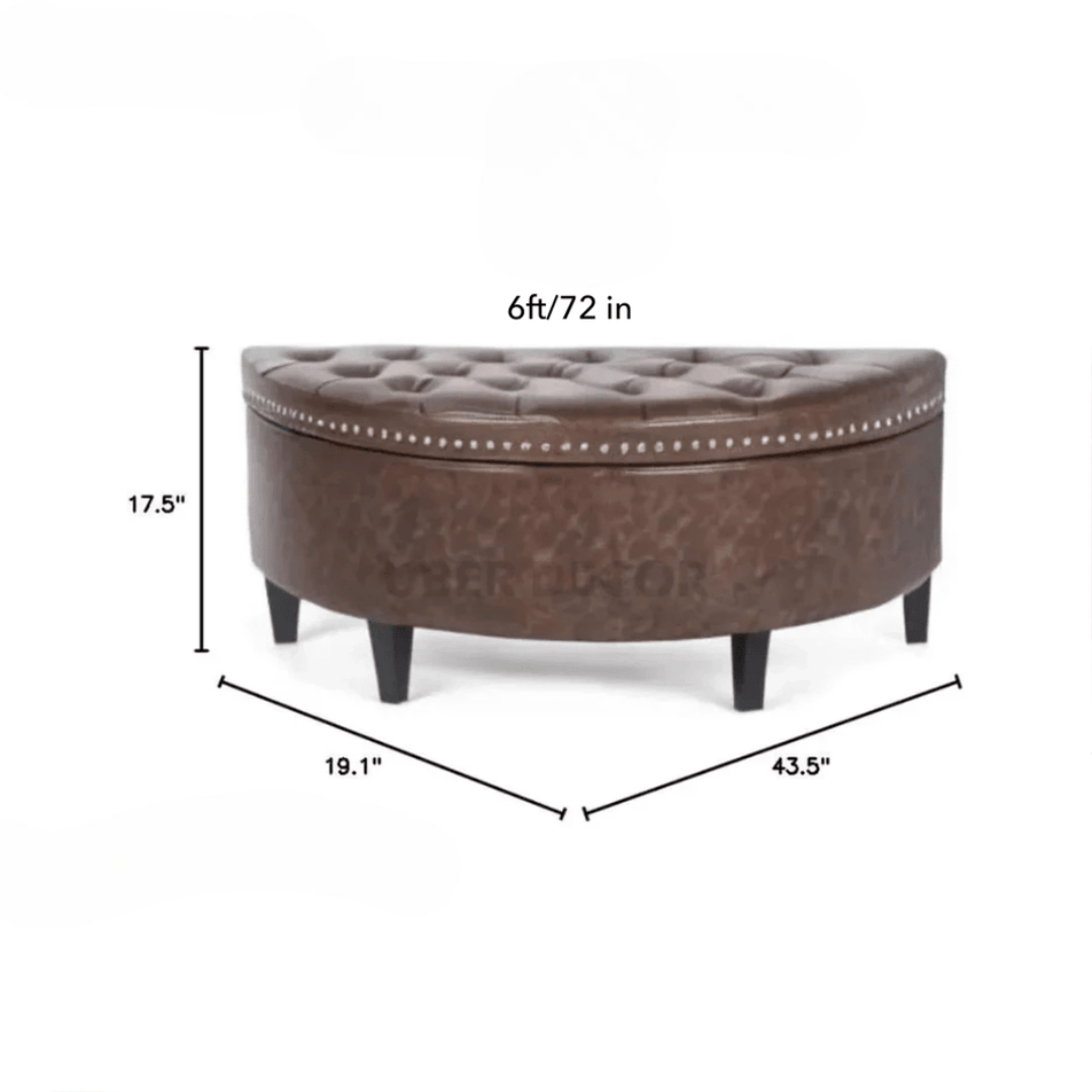 Tufted Velvet Storage Ottoman