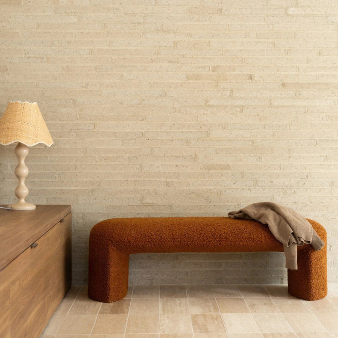 Terra Curve Upholstered Bench
