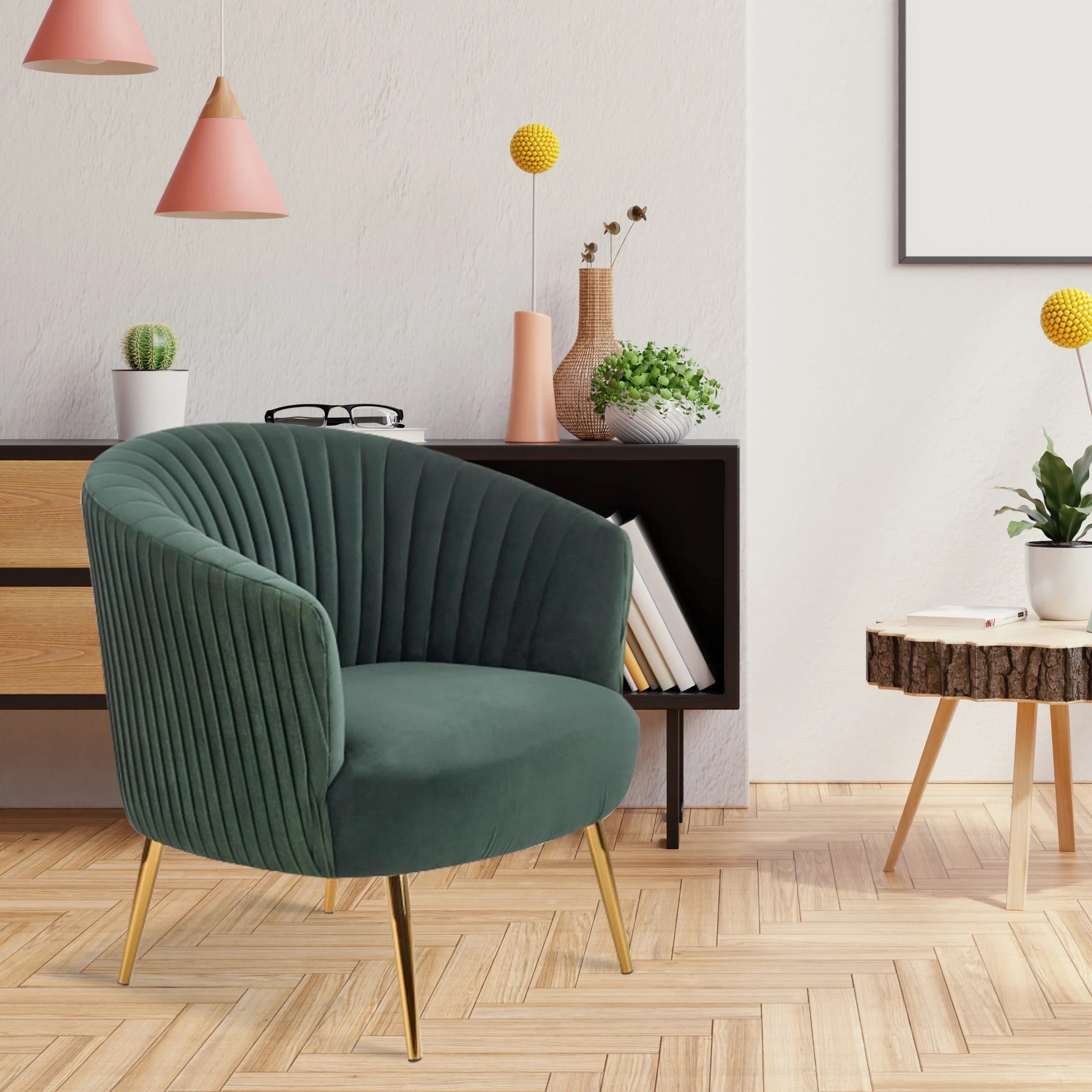 Cocoon Velvet Accent Chair