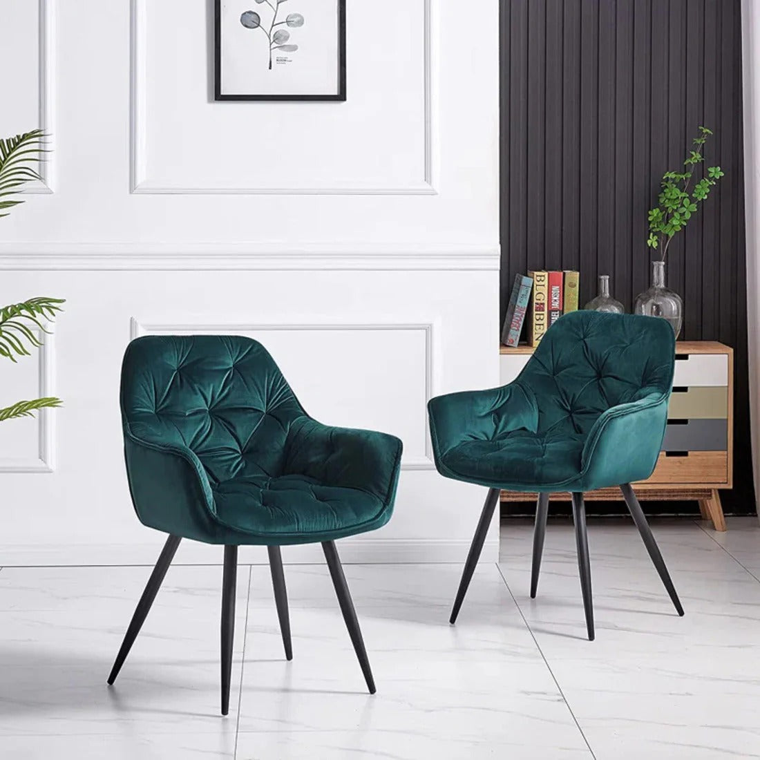 Emerald Tufted Accent Chair
