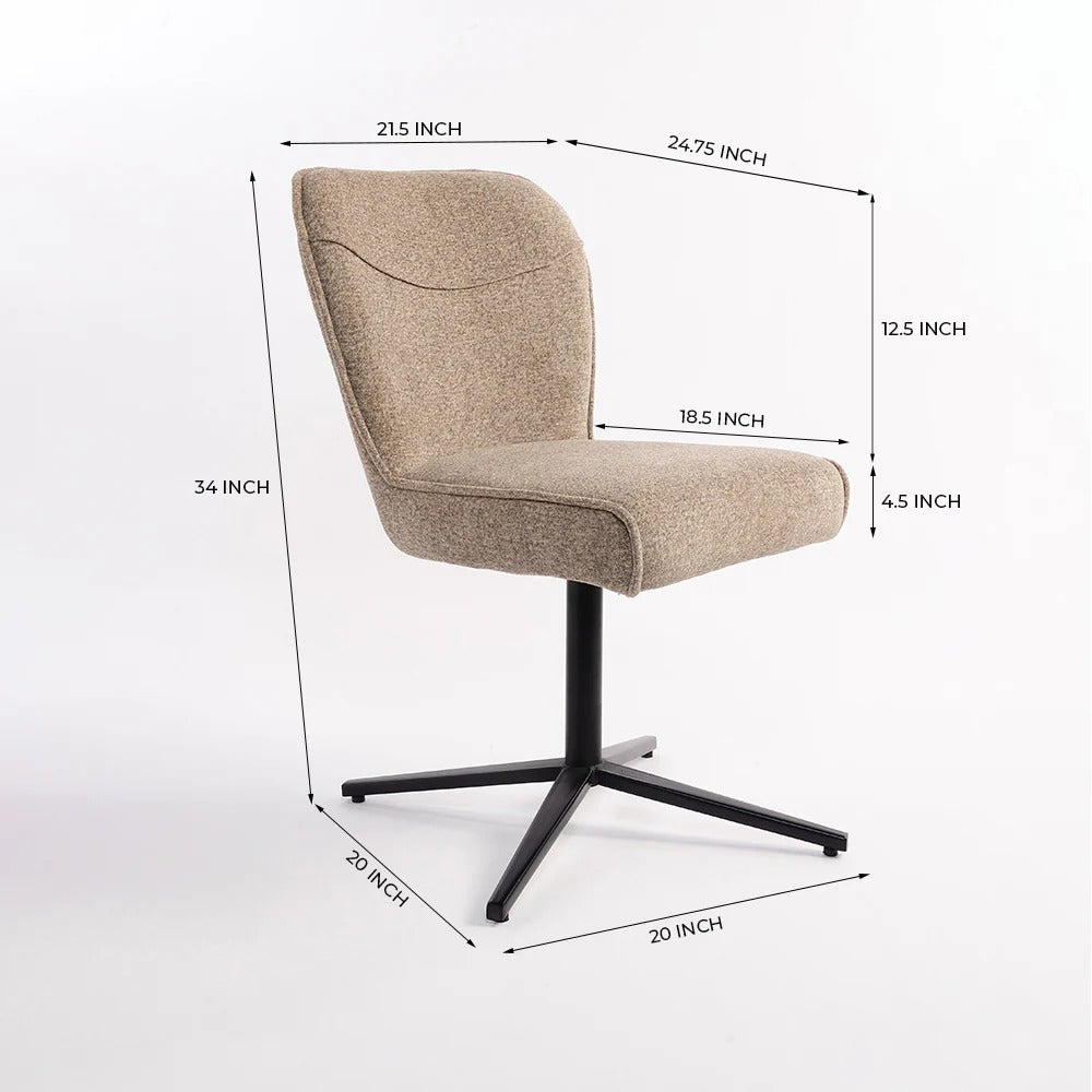 Eonify Rise Fabric Swivel Chair