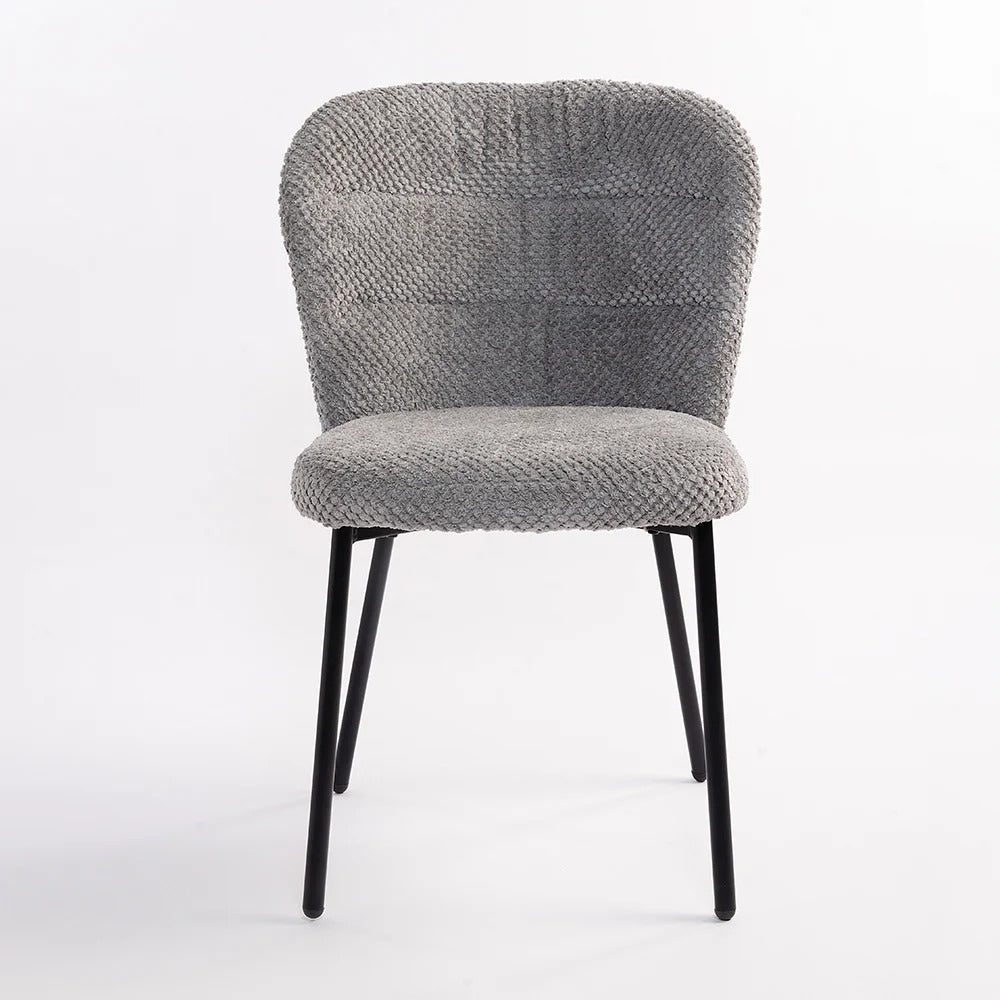 Textured Grey Dining Chair