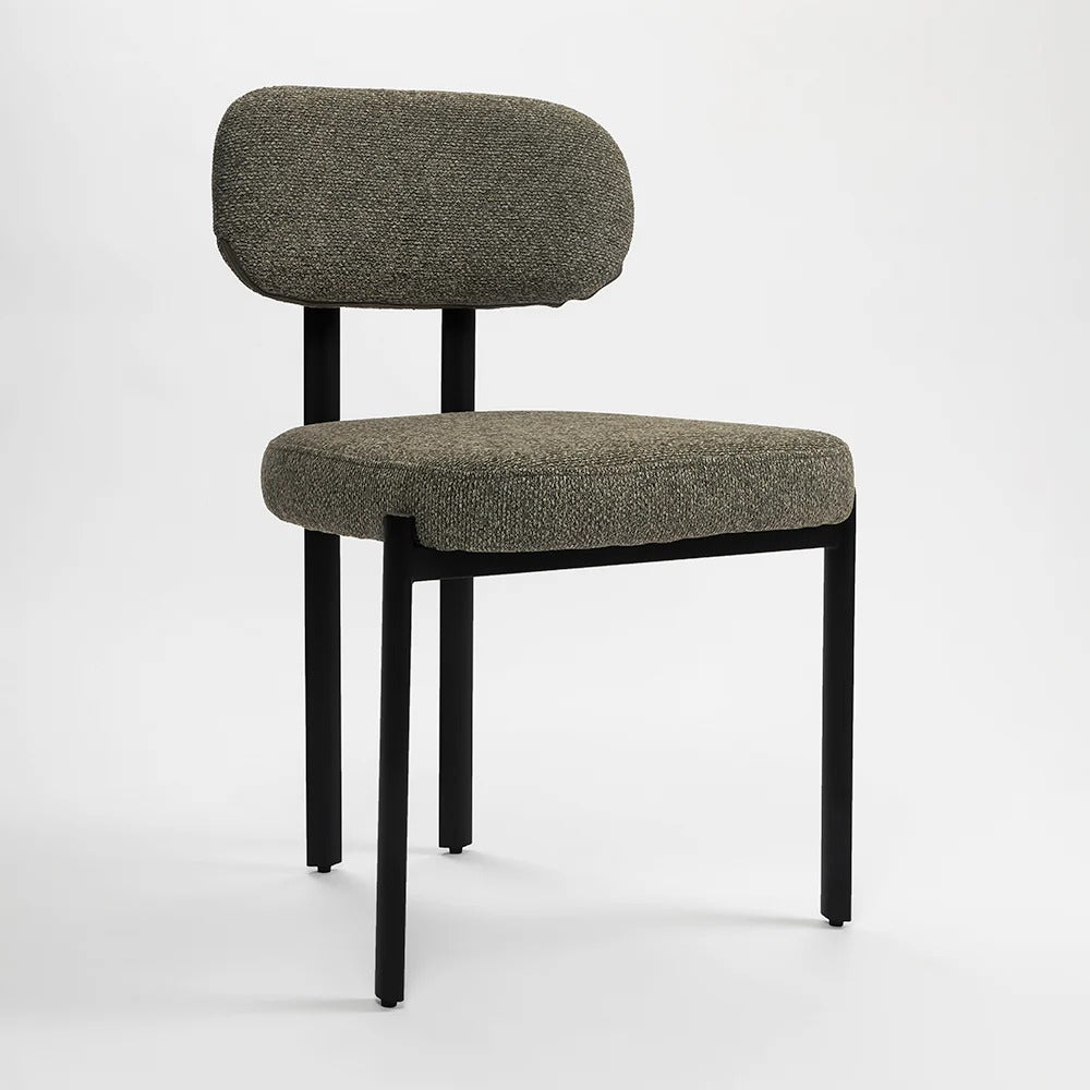 Modern Olive Upholstered Side Chair