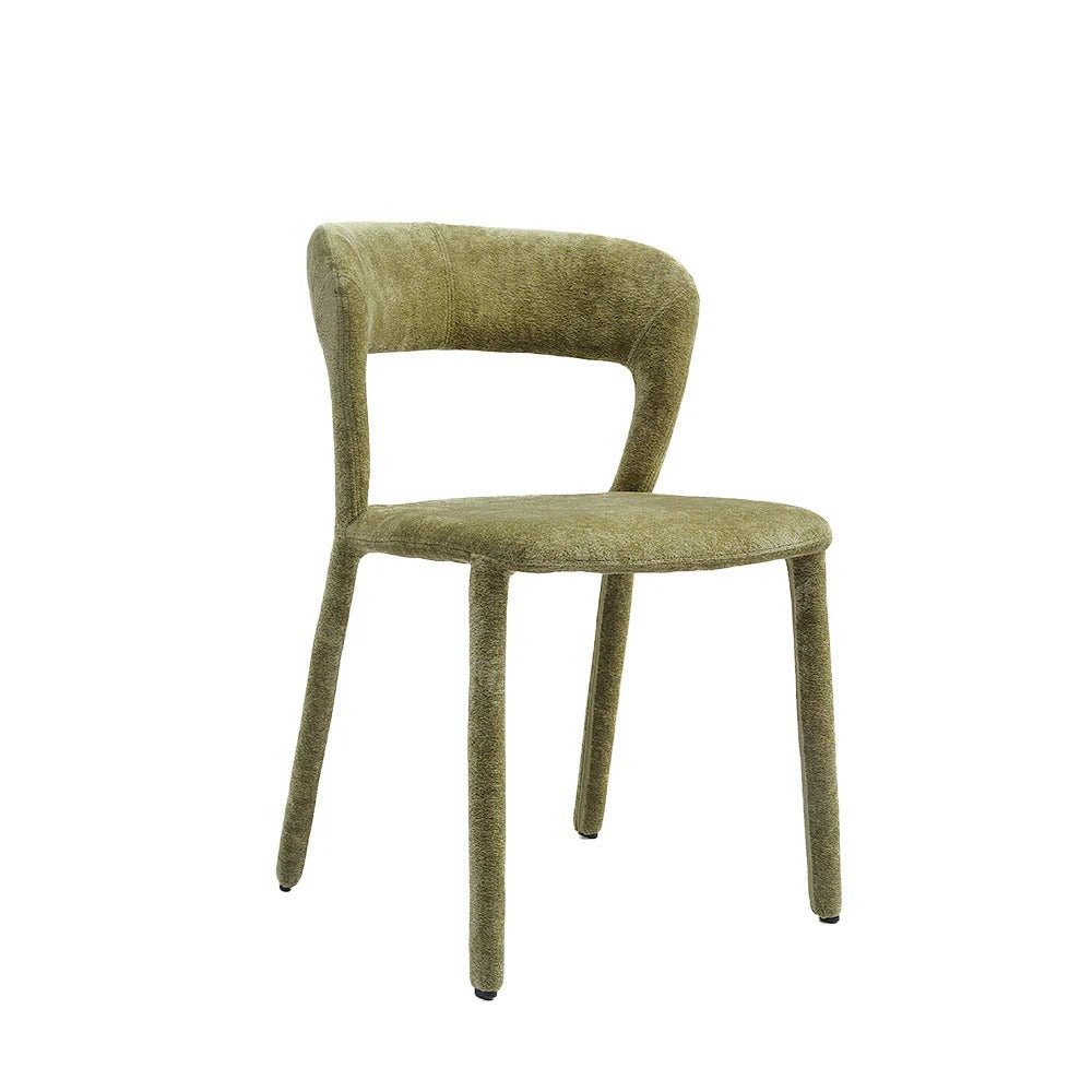 Modern Moss Upholstered Dining Chair