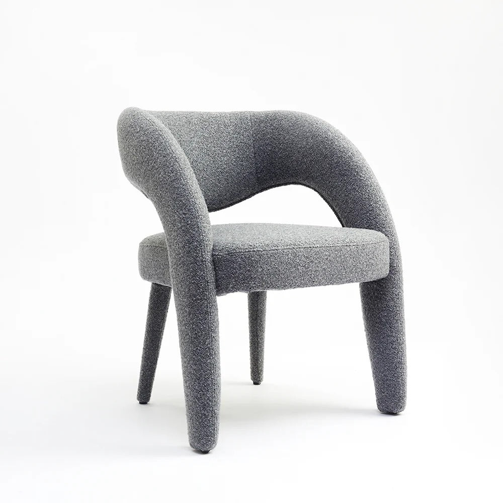 Modern Barrel-Back Upholstered Chair