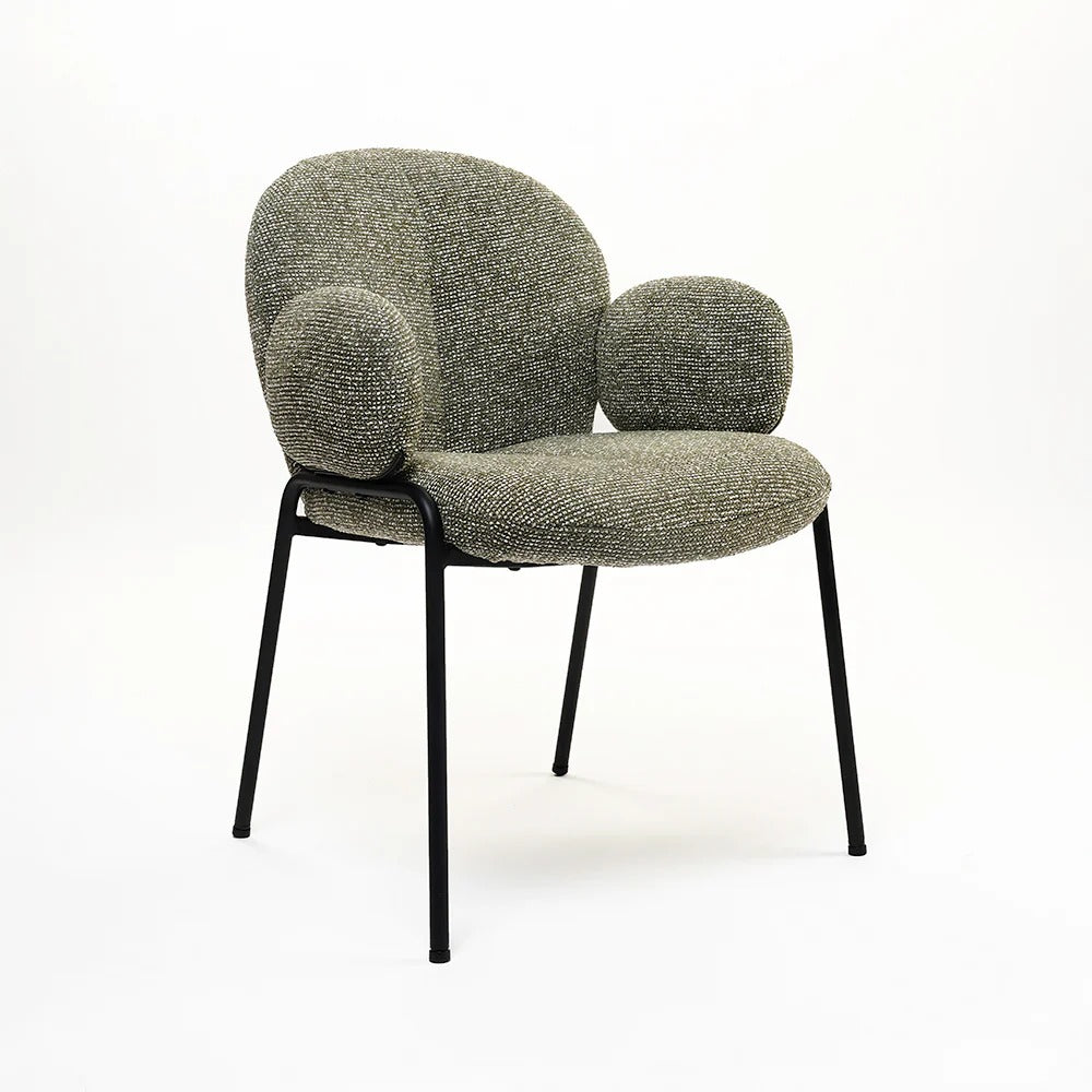 Plush Arm Dining Chair
