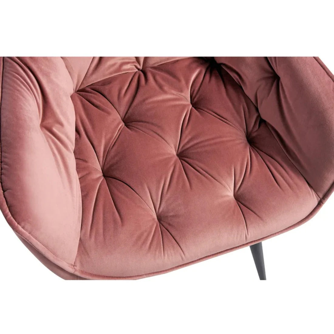 Blush Pink Tufted Velvet Lounge Chair