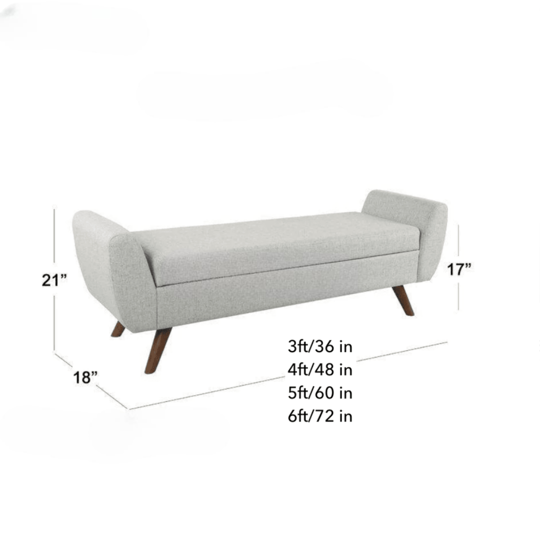 Amsi Modern Upholstered Storage Bench