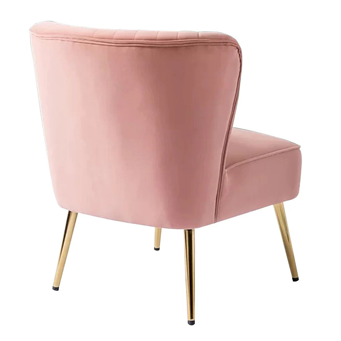 Pink Velvet Accent Chair