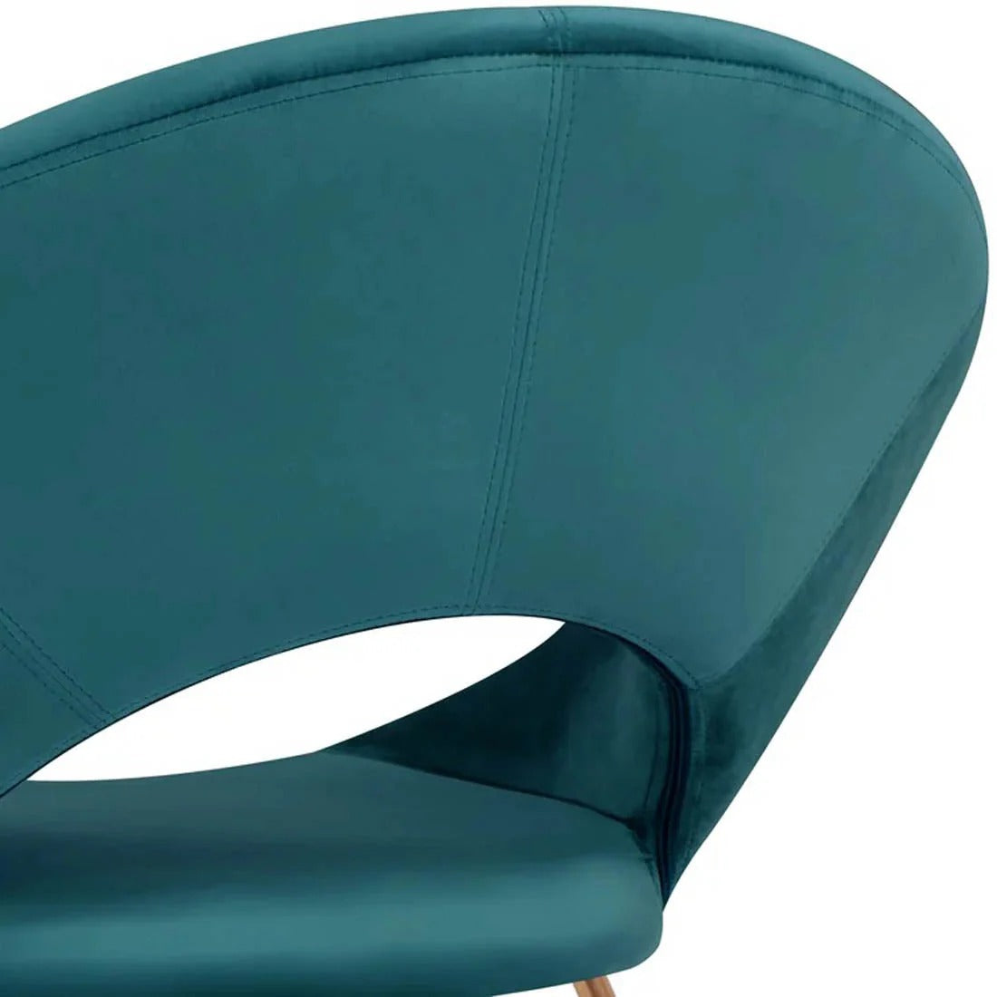 Teal Round Velvet Accent Chair