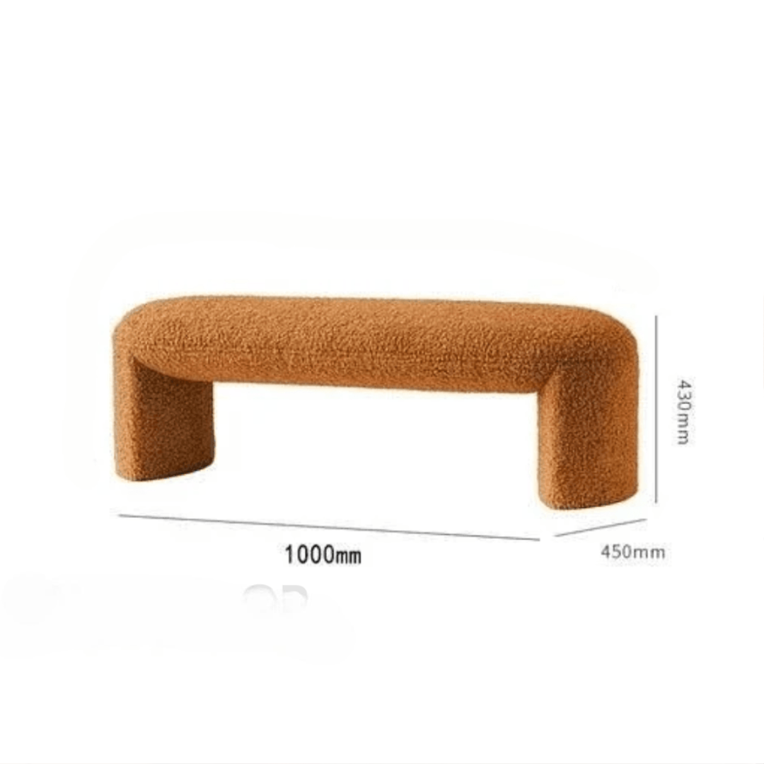 Terra Curve Upholstered Bench