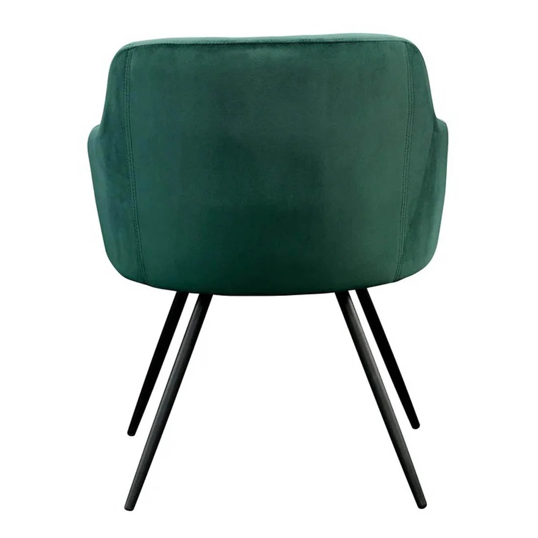 Aesthetic Green Velvet Plush Accent Chair