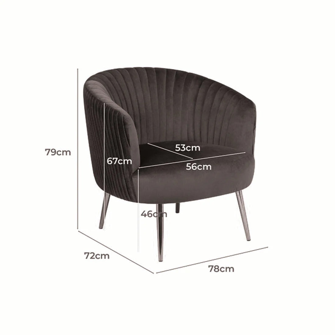 Cocoon Velvet Accent Chair