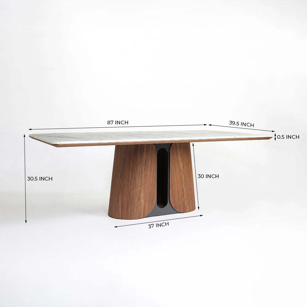 Summit Eight Seater Marble Dining Table