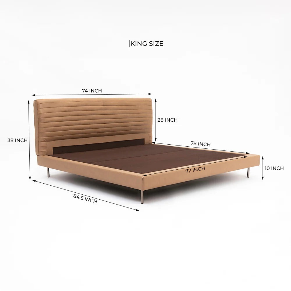 Verona Ridge Leather Bed