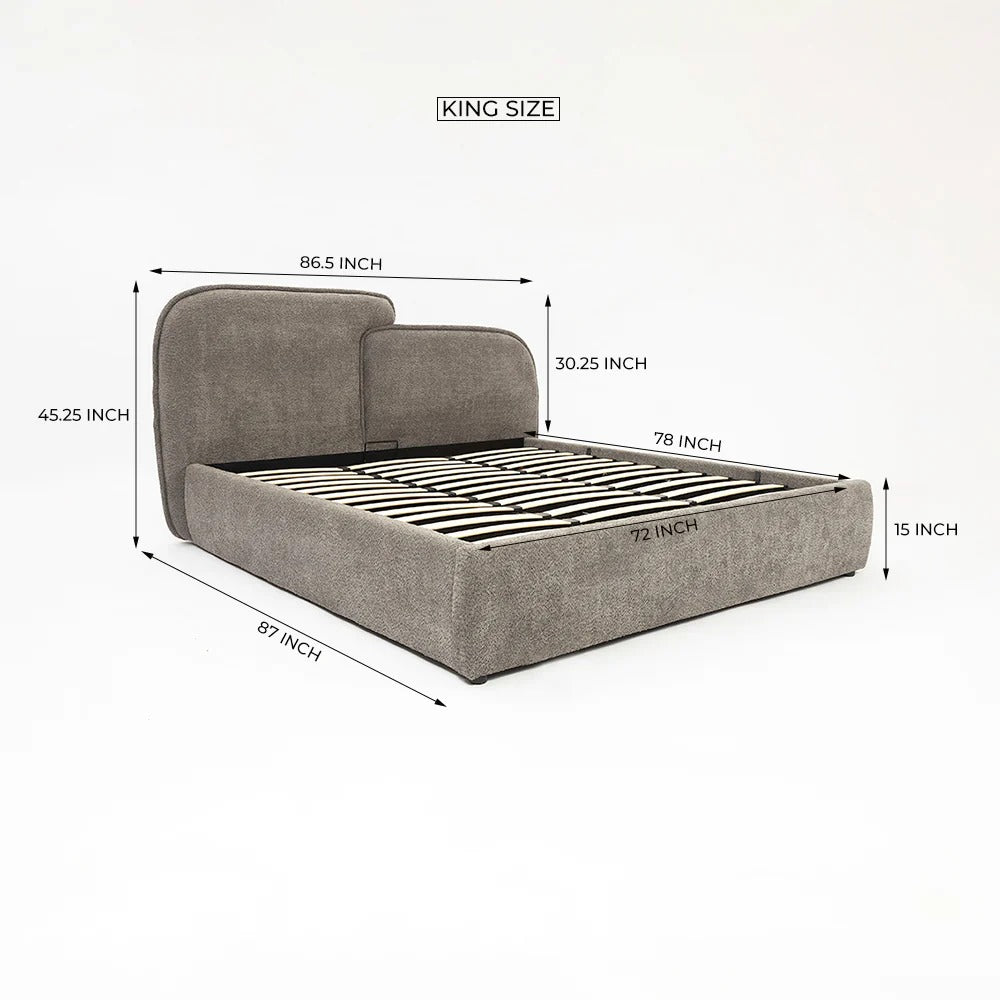 Duo Arc Modern Upholstered Bed
