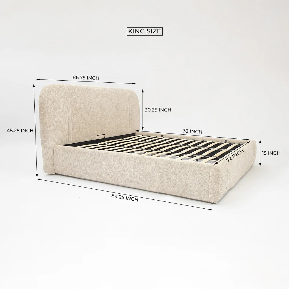 Serenity Curve Upholstered Bed