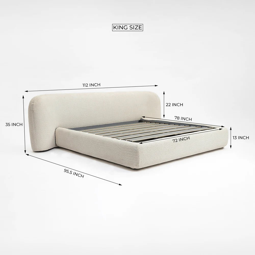 Horizon Curve Upholstered Bed