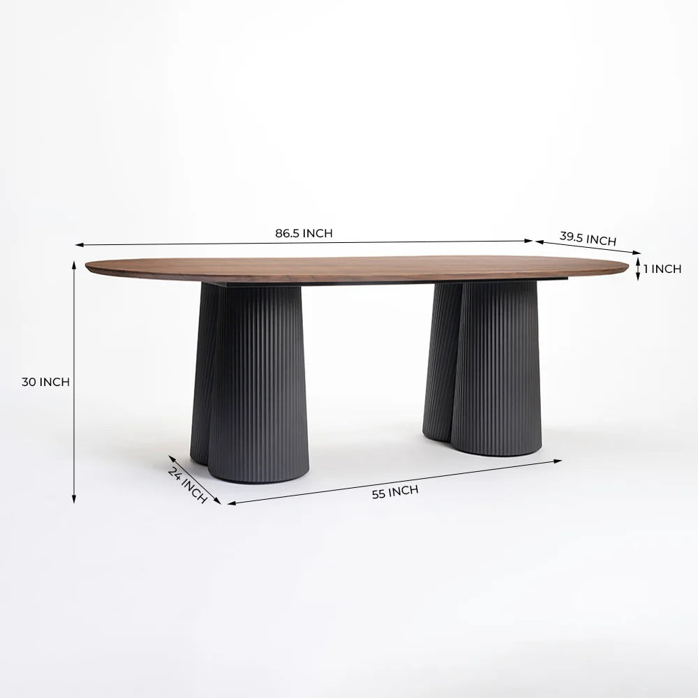 Eclipse Walnut Dining Table