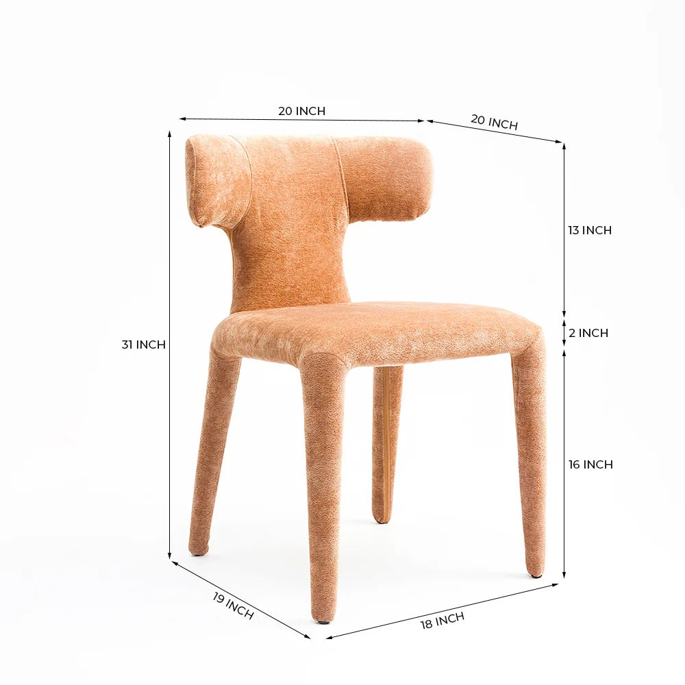 Driftwood Fabric Dining Chair