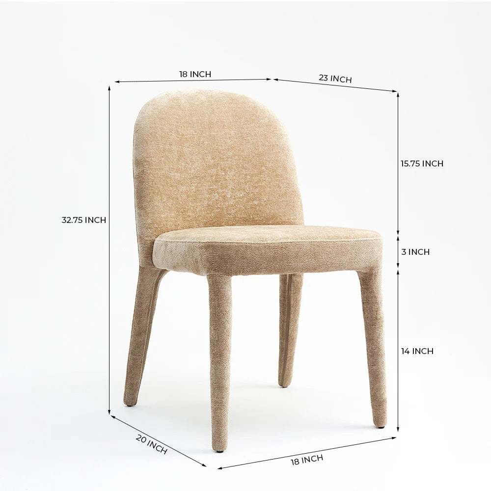 Modern Plush Side Dining Chair