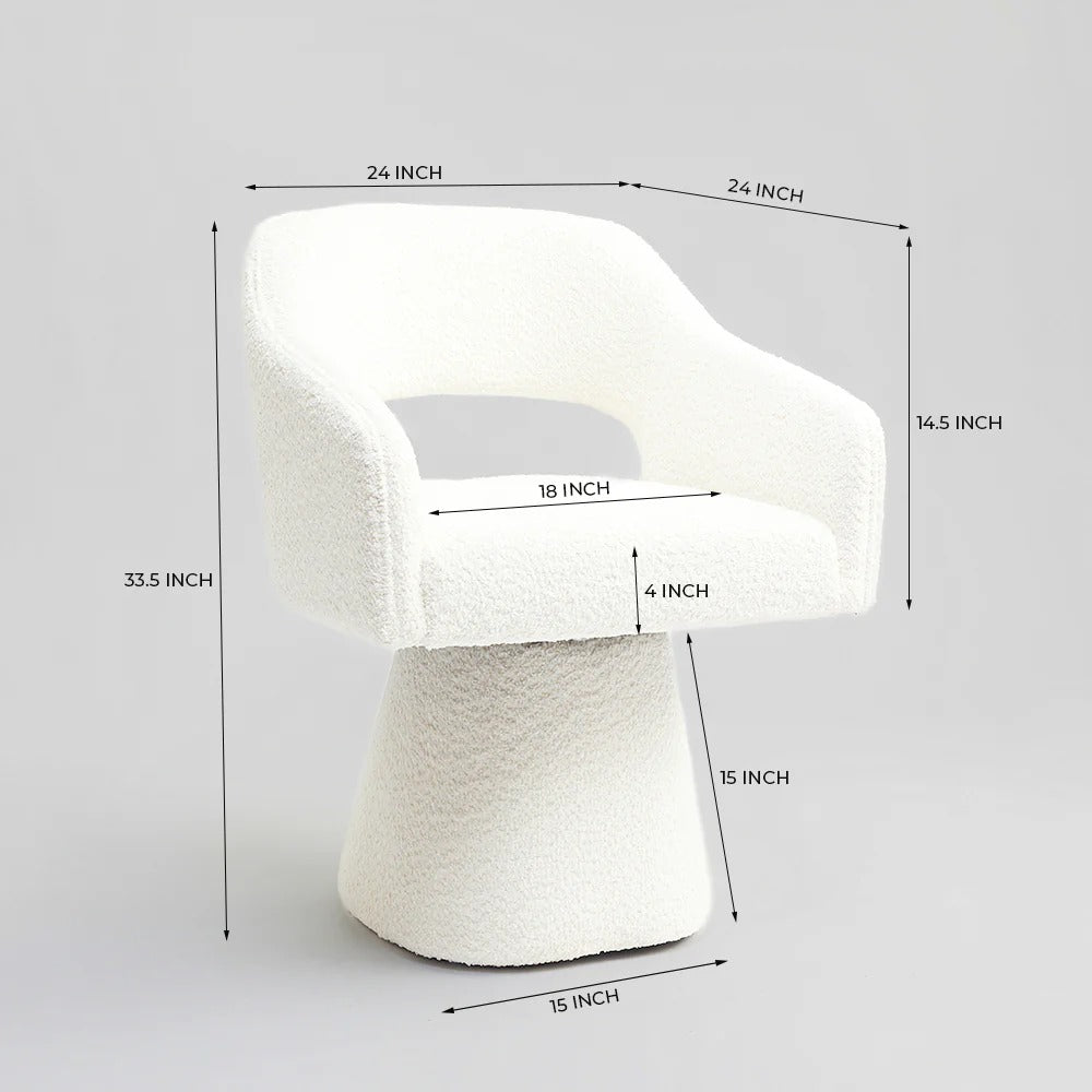 Modern Pedestal Cloud Accent Chair