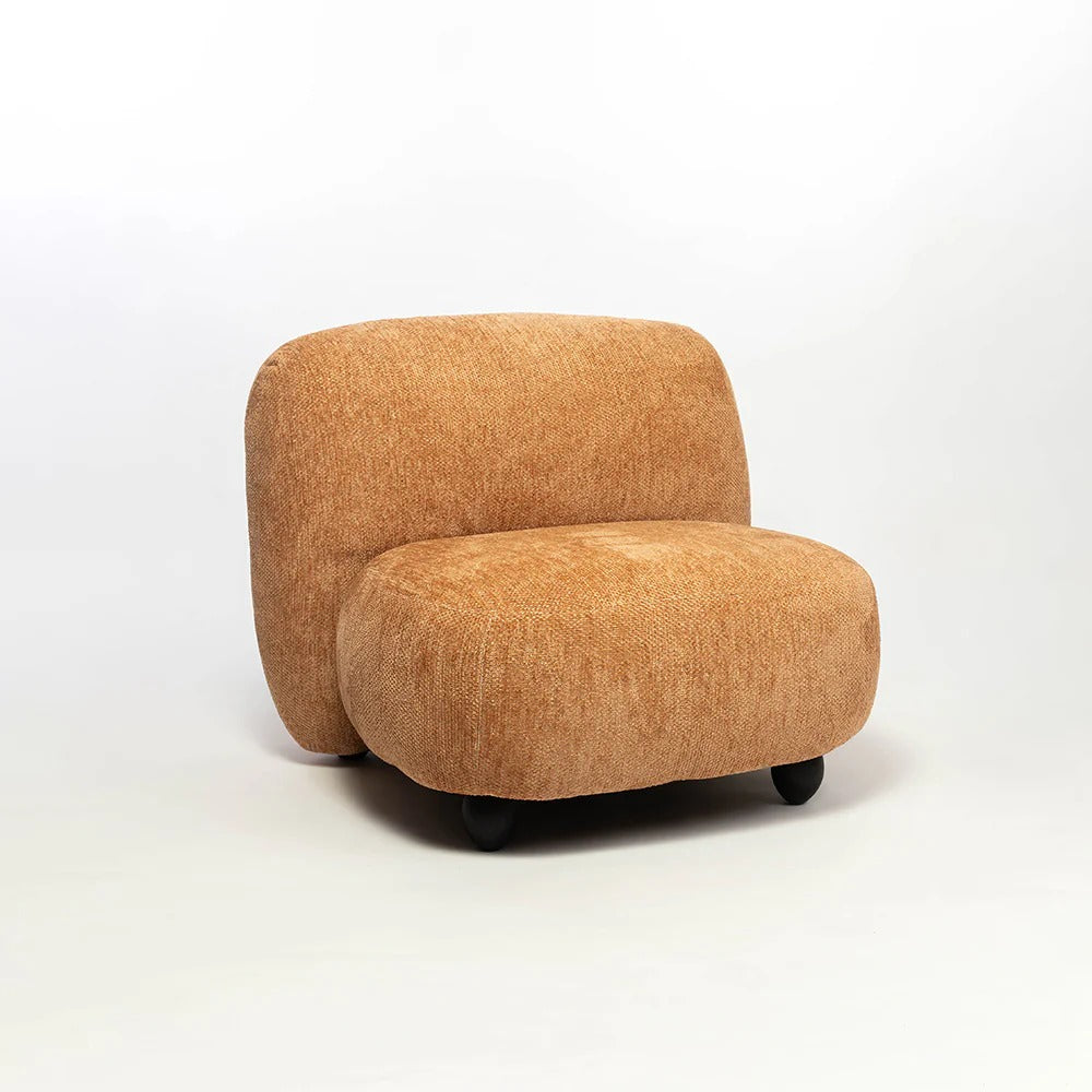 Toffee Pebble Accent Chair