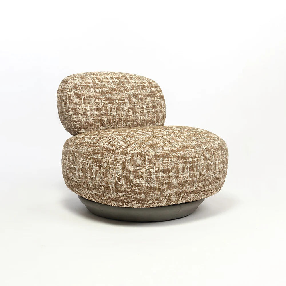 Cocoa Pebble Swivel Chair