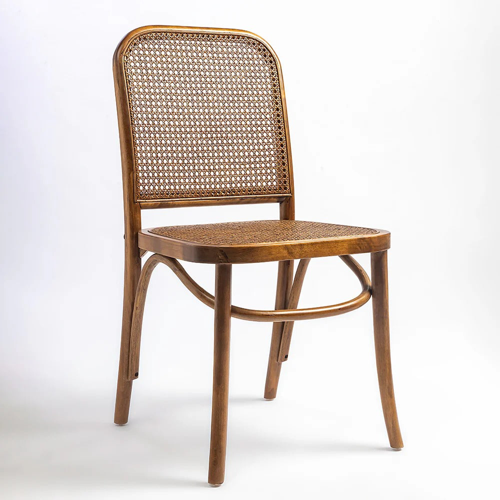 Vintage Rattan Cafe Side Dining Chair