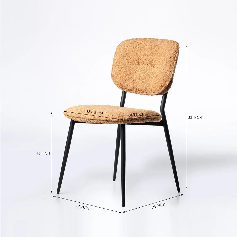 Soft Bouclé Dining Chair