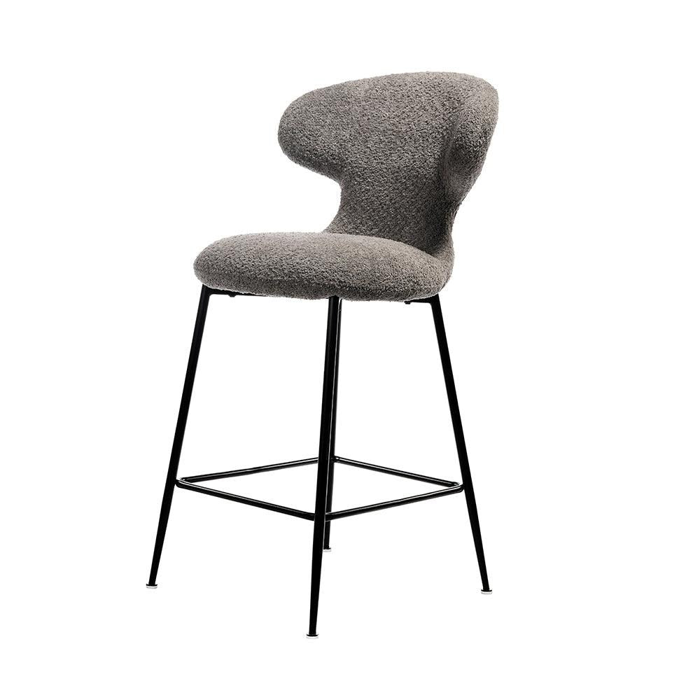 Modern Sculpted-Back Counter Stool