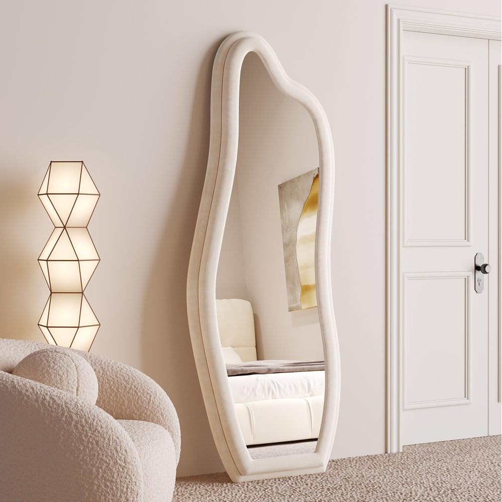 Wavy Art Floor Mirror