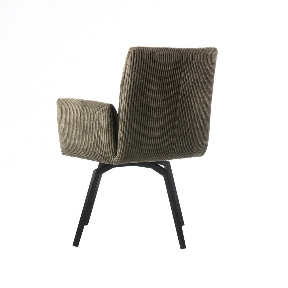 Ribbed Fabric Accent Chair