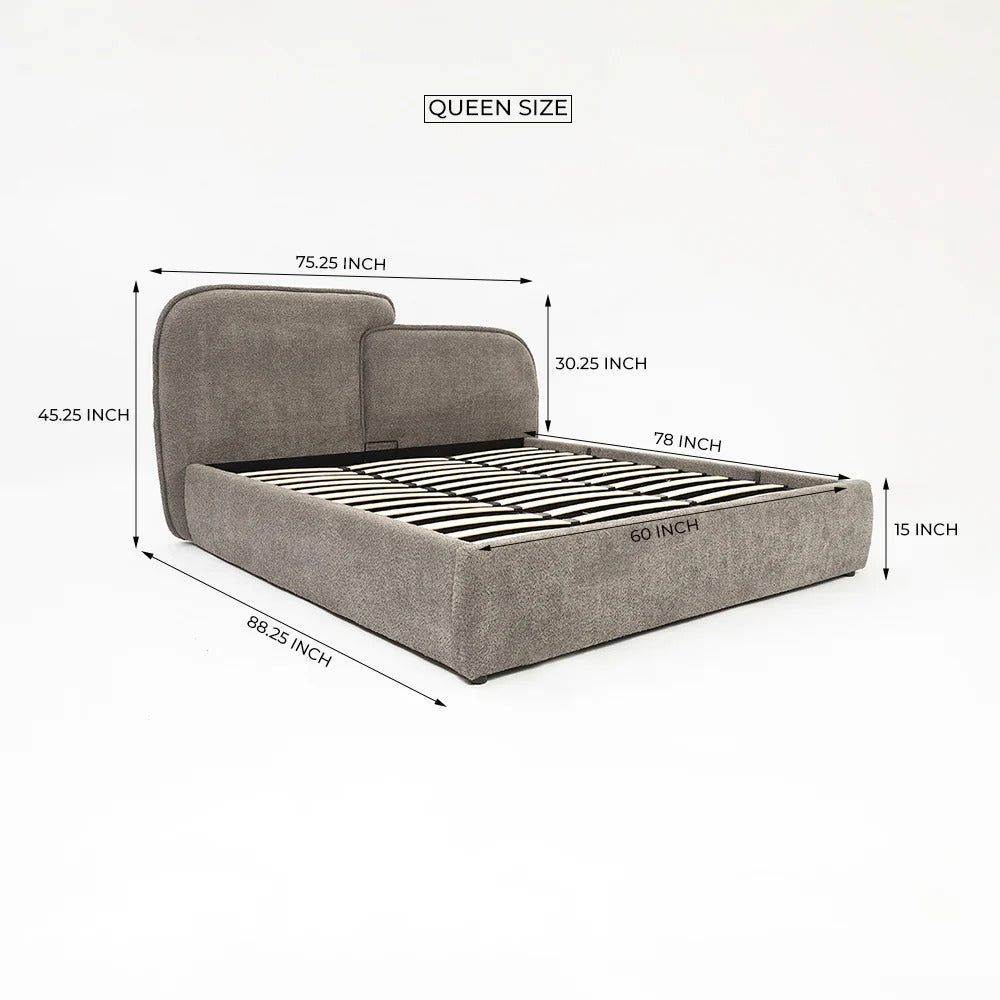 Duo Arc Modern Upholstered Bed