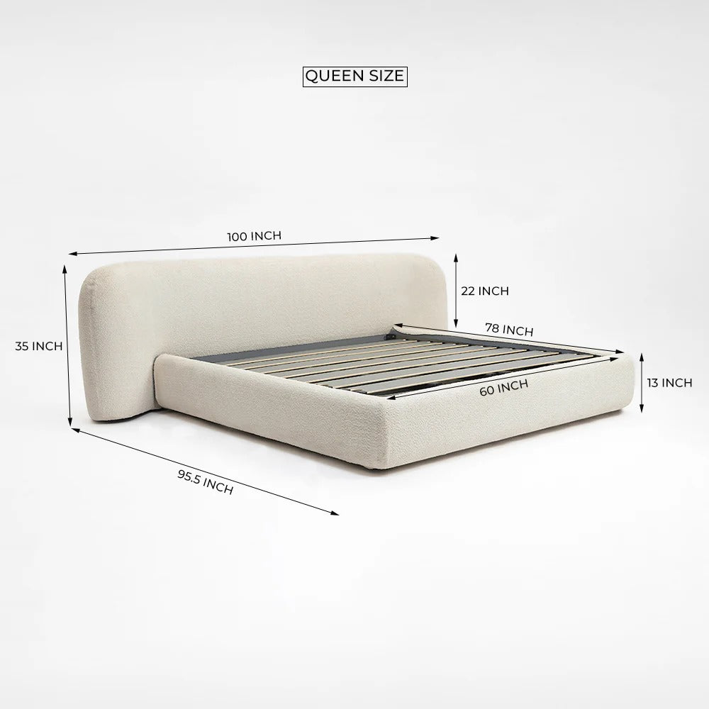 Horizon Curve Upholstered Bed